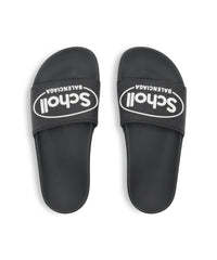 Balenciaga x Scholl Pool Slide Sandals - Black & White