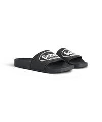 Balenciaga x Scholl Pool Slide Sandals - Black & White