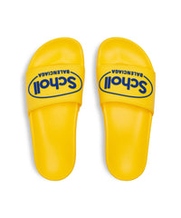 Balenciaga x Scholl Pool Slide Sandals - Yellow & Blue
