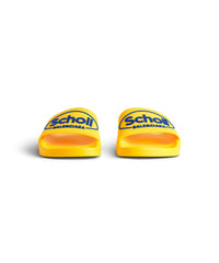Balenciaga x Scholl Pool Slide Sandals - Yellow & Blue