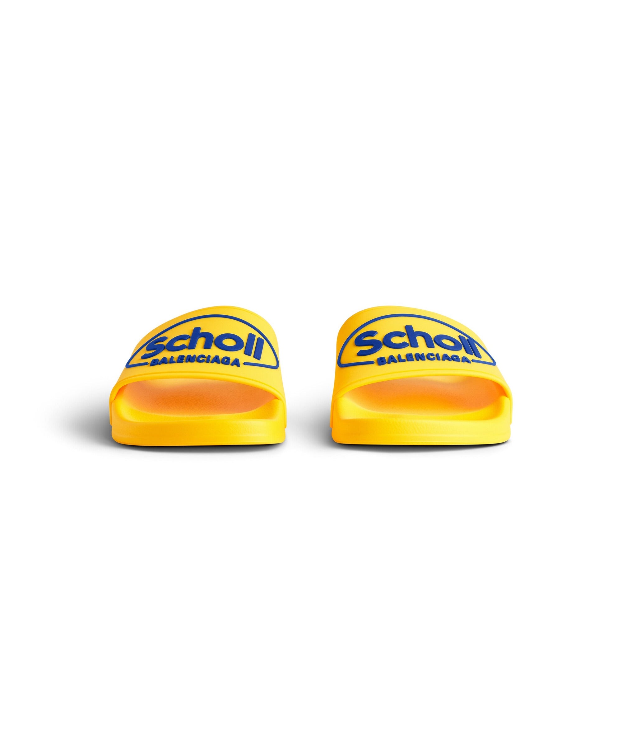 Balenciaga x Scholl Pool Slide Sandals - Yellow & Blue