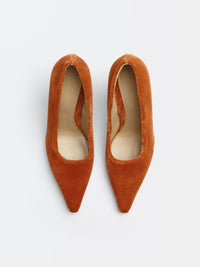 Point tangerine 100mm Pumps - Tangerine