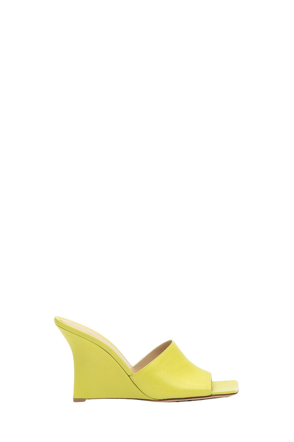 Stretch Wedge kiwi Mules - Kiwi