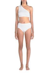 Crinkle white Bikini - White