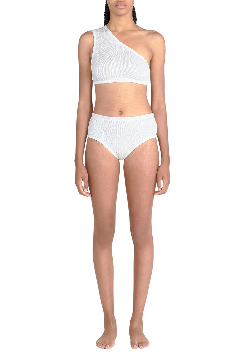 Crinkle white Bikini - White