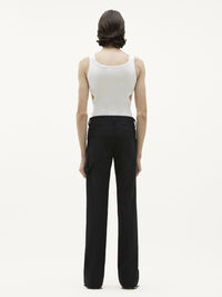 Slash cotton Top - White