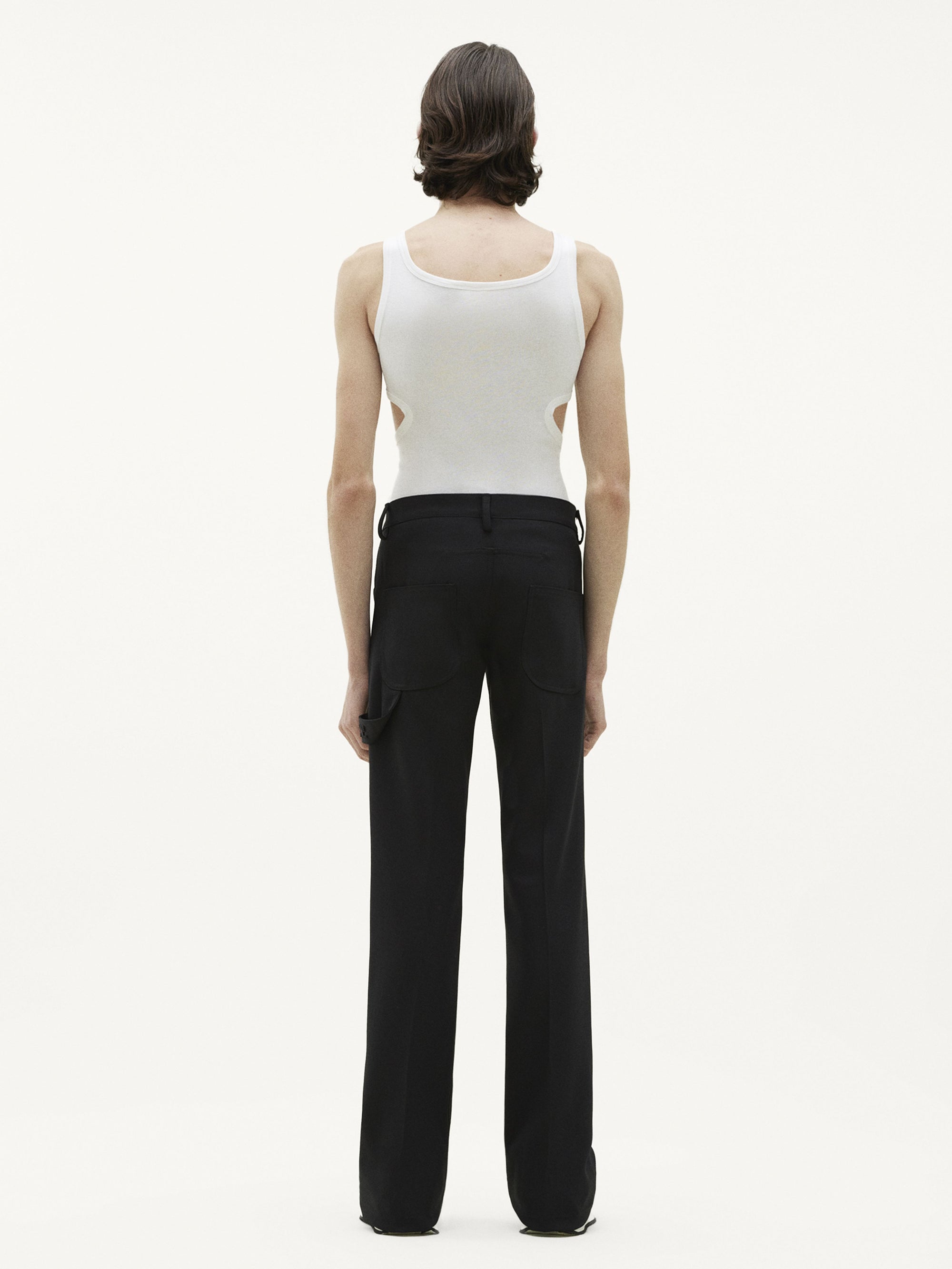 Slash cotton Top - White