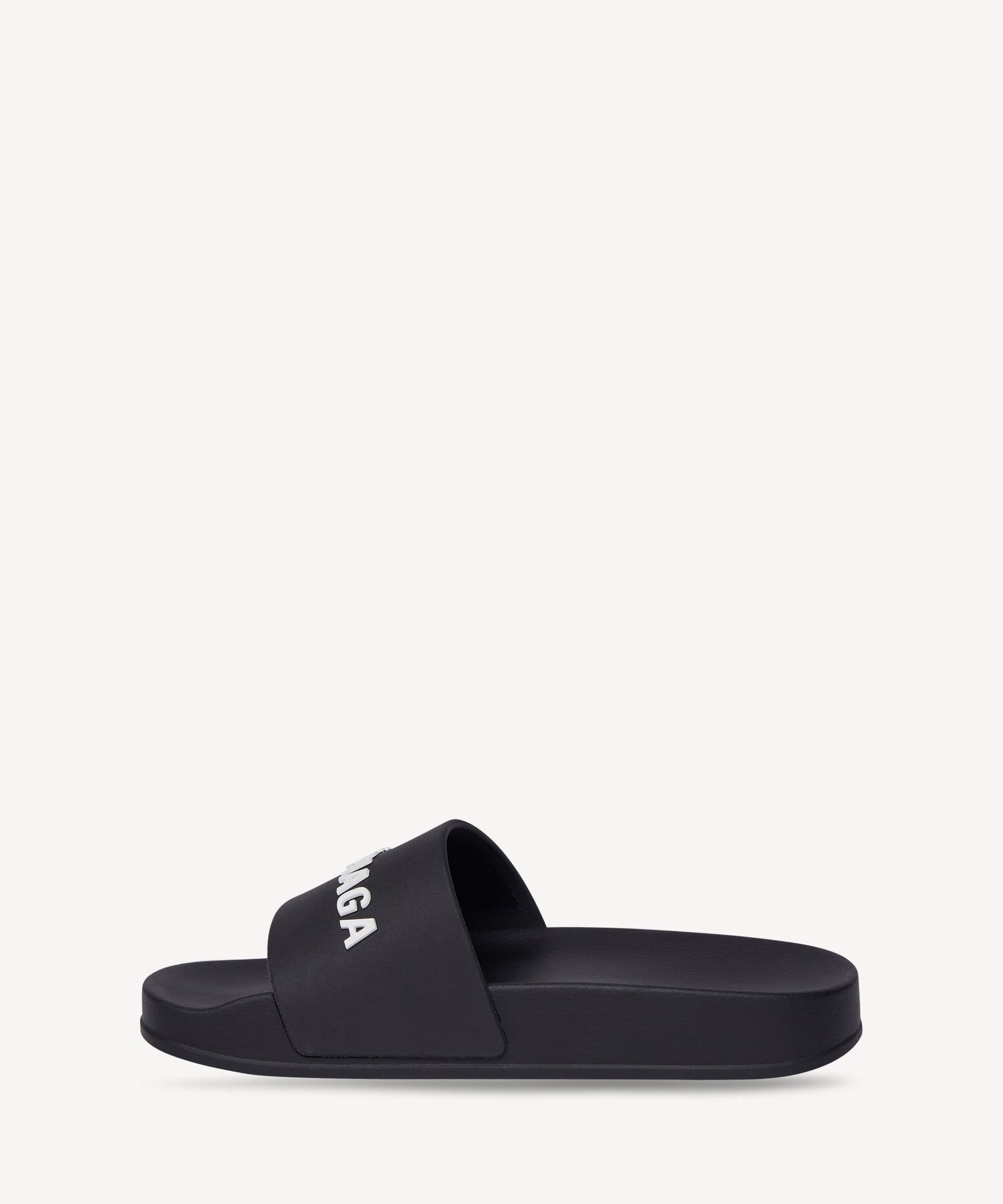 Kids Pool Slide Sandals - Black & White