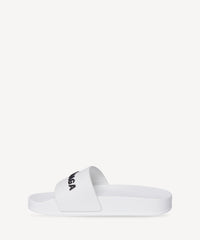 Kids Pool Slide Sandals - White Black