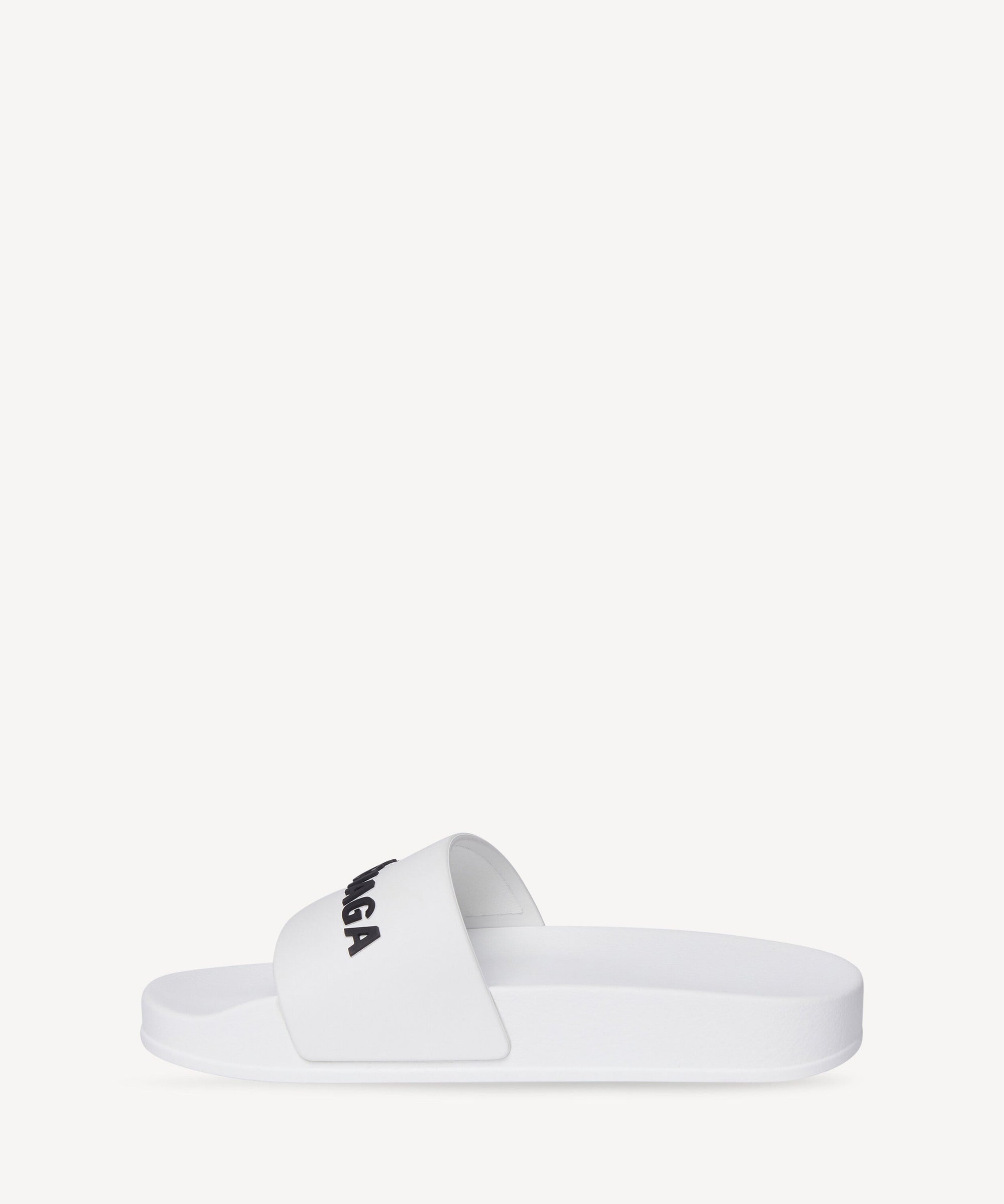 Kids Pool Slide Sandals - White Black