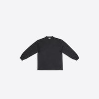 Balenciaga Tab Long Sleeve T-Shirt Oversized - Black