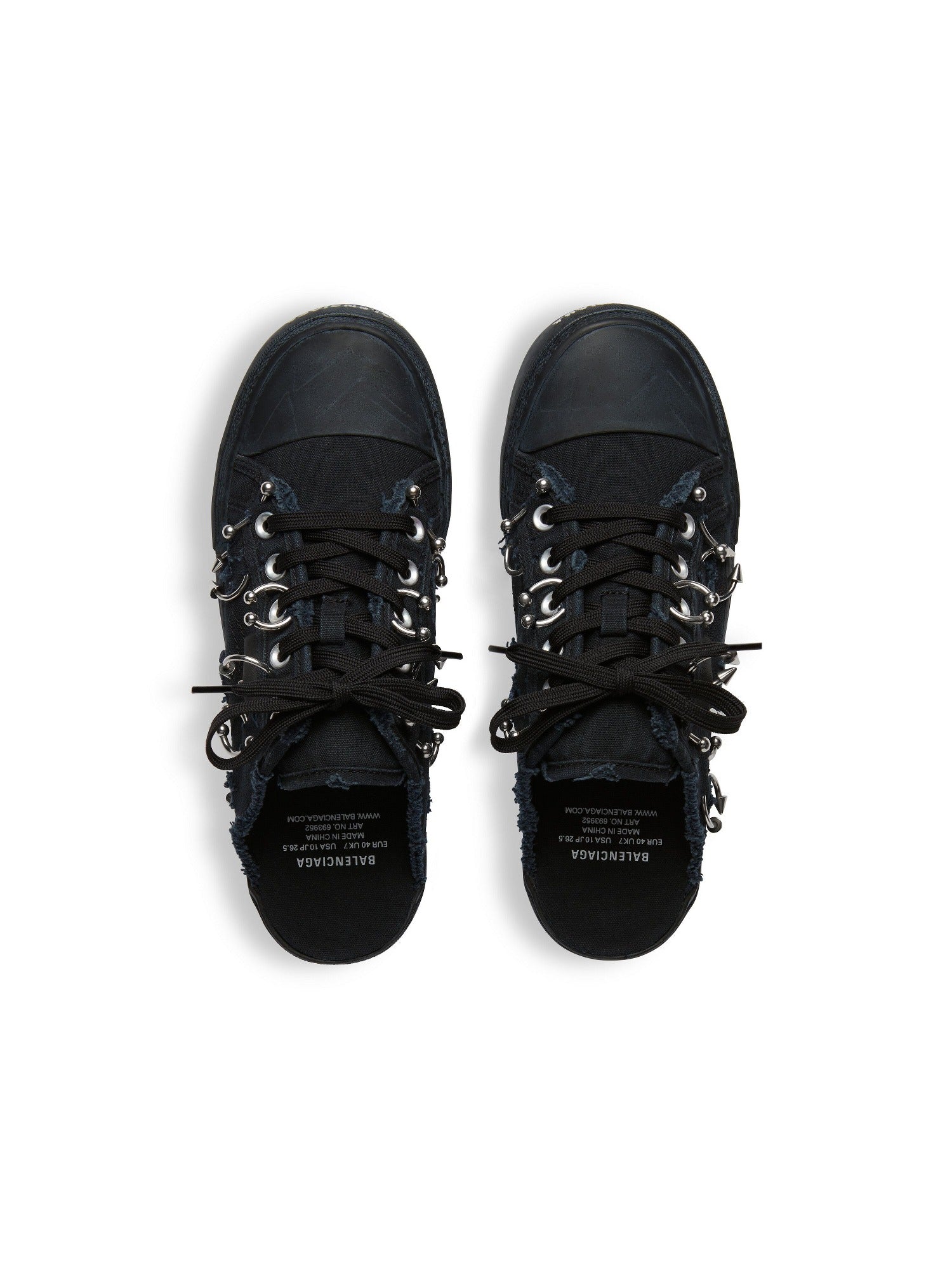 Paris with piercings black Mules - Black