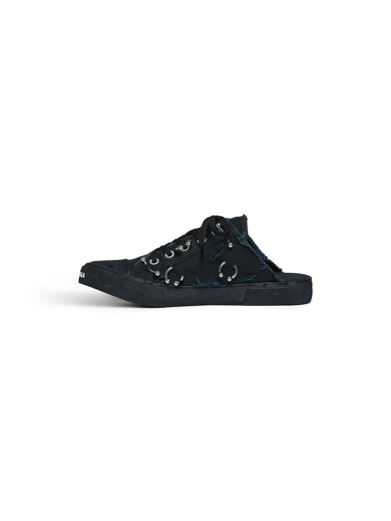 Paris with piercings black Mules - Black