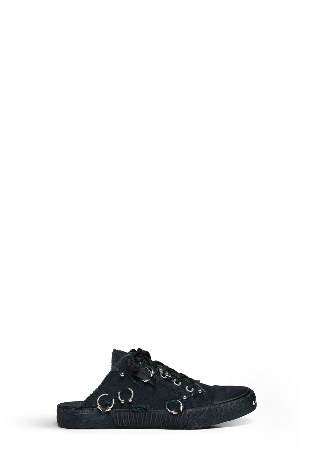 Paris with piercings black Mules - Black