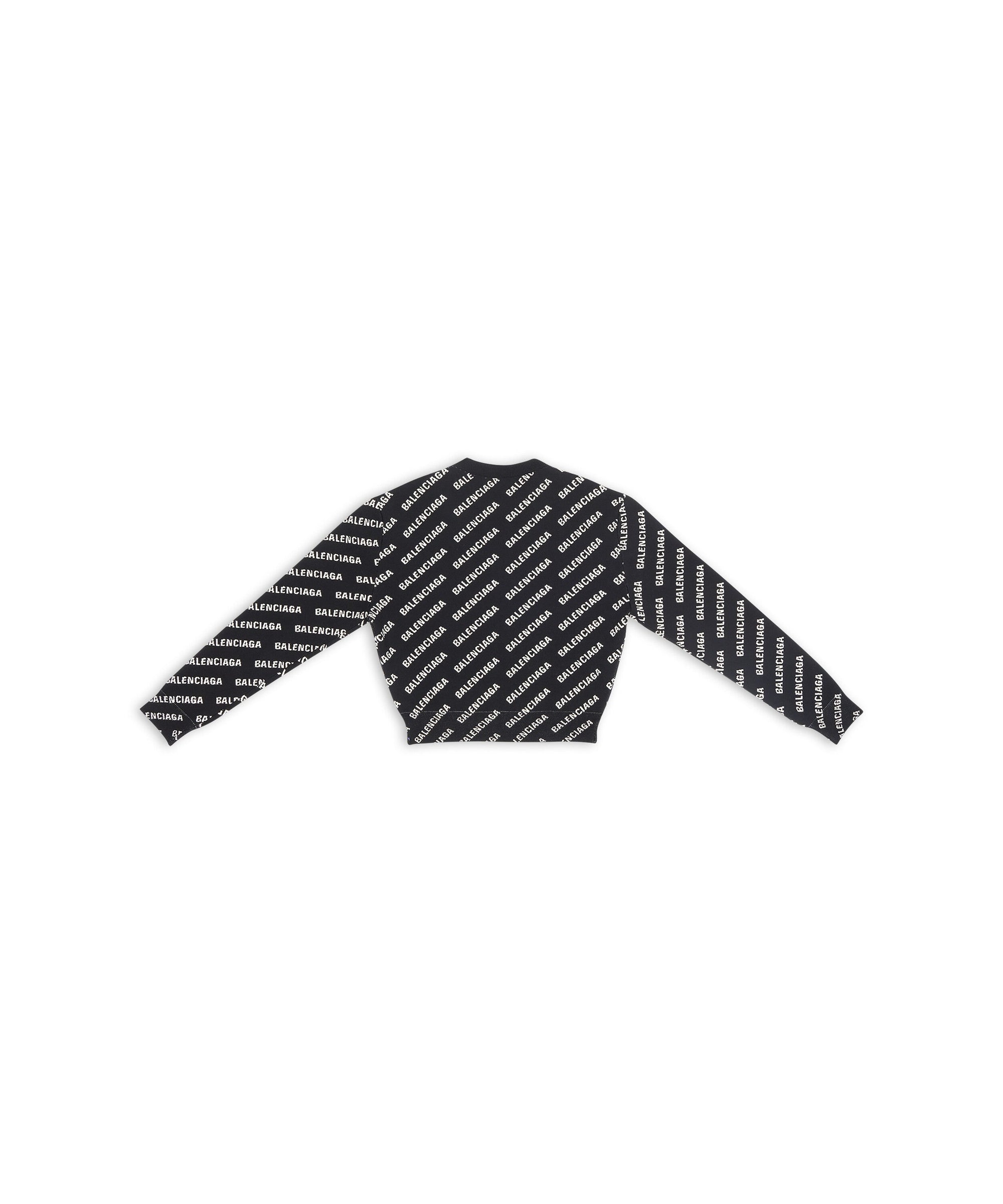 Mini Allover Logo Sweater - Black & White