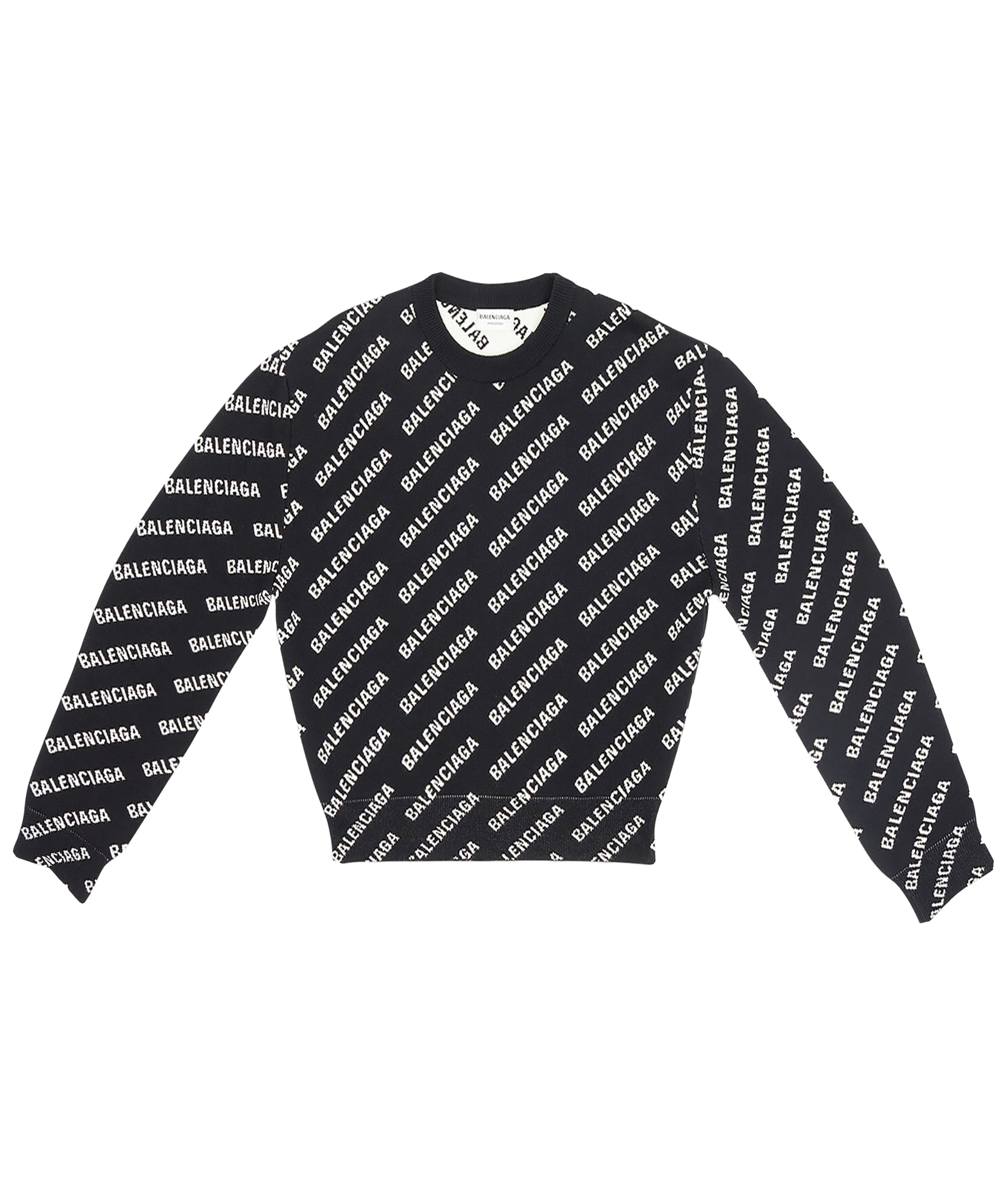 Mini Allover Logo Sweater - Black & White