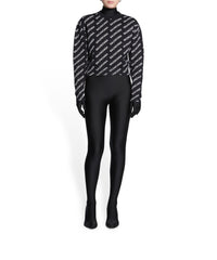 Mini Allover Logo Sweater - Black & White