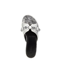 Cagole Sandals Metallized - Silver