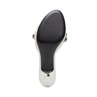 Cagole 70 Sandals - Optic White & Silver