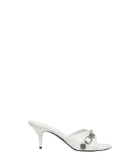 CAGOLE / Cagole 70 Sandals - Optic White & Silver