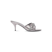 Cagole 70 Sandals With Rhinestones - Gun Meta