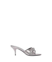 CAGOLE / Cagole 70 Sandals With Rhinestones - Gun Meta