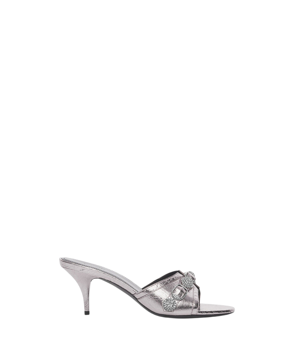 CAGOLE / Cagole 70 Sandals With Rhinestones - Gun Meta