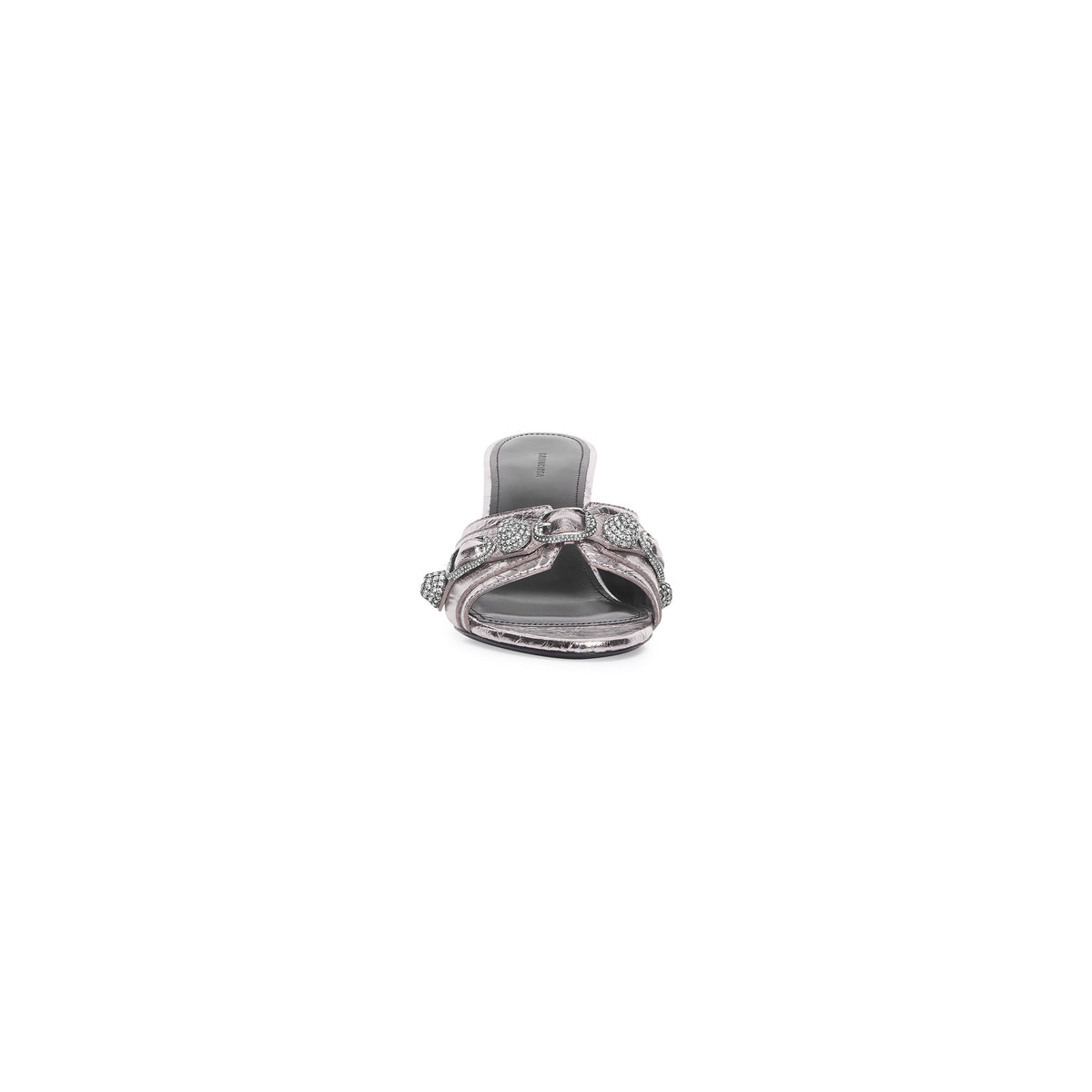 Cagole 70 Sandals With Rhinestones - Gun Meta