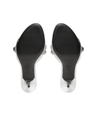 Cagole 70 Sandals Metallized - Silver