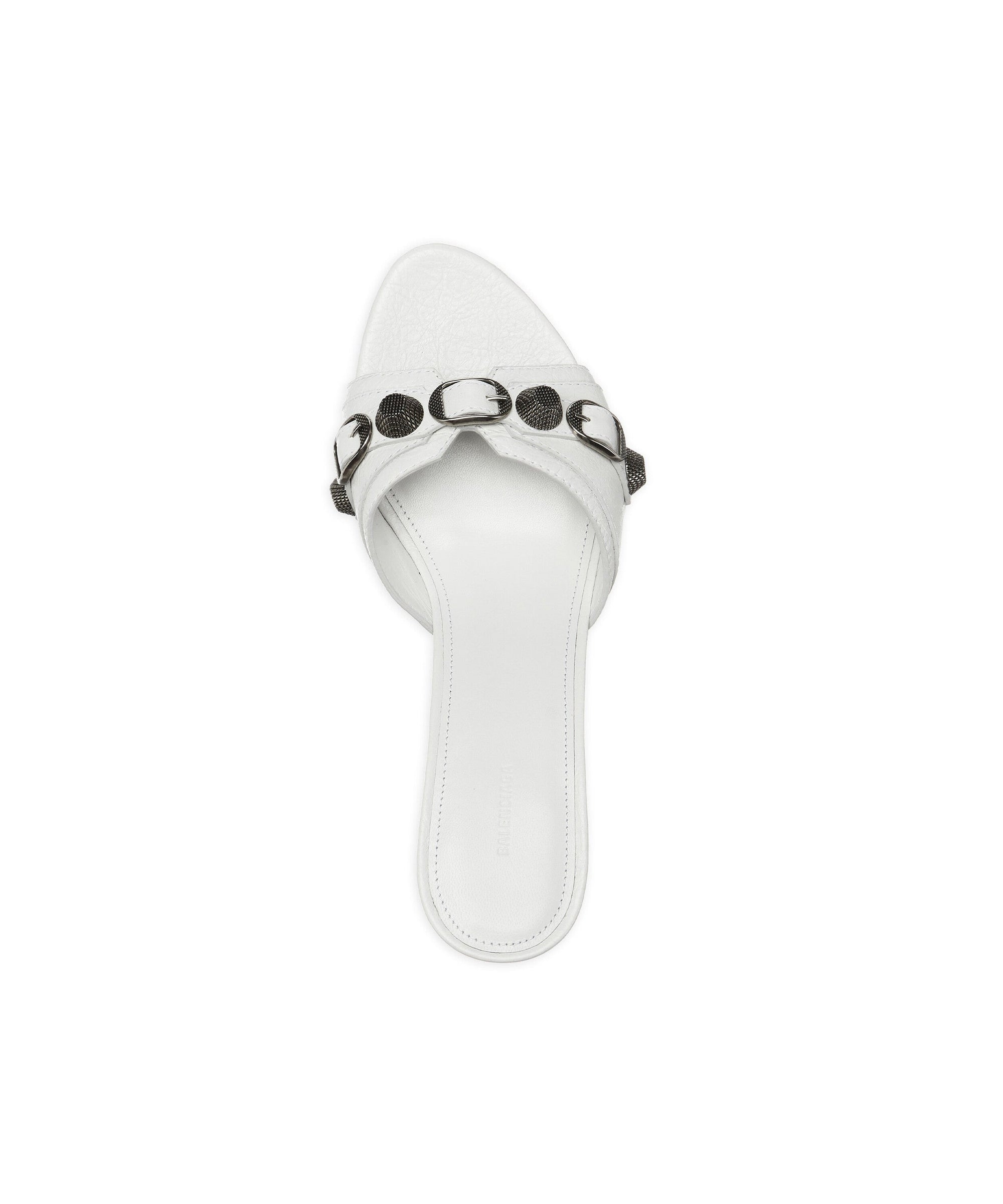 Cagole 50 Sandals - Opt White & Aged Nikel