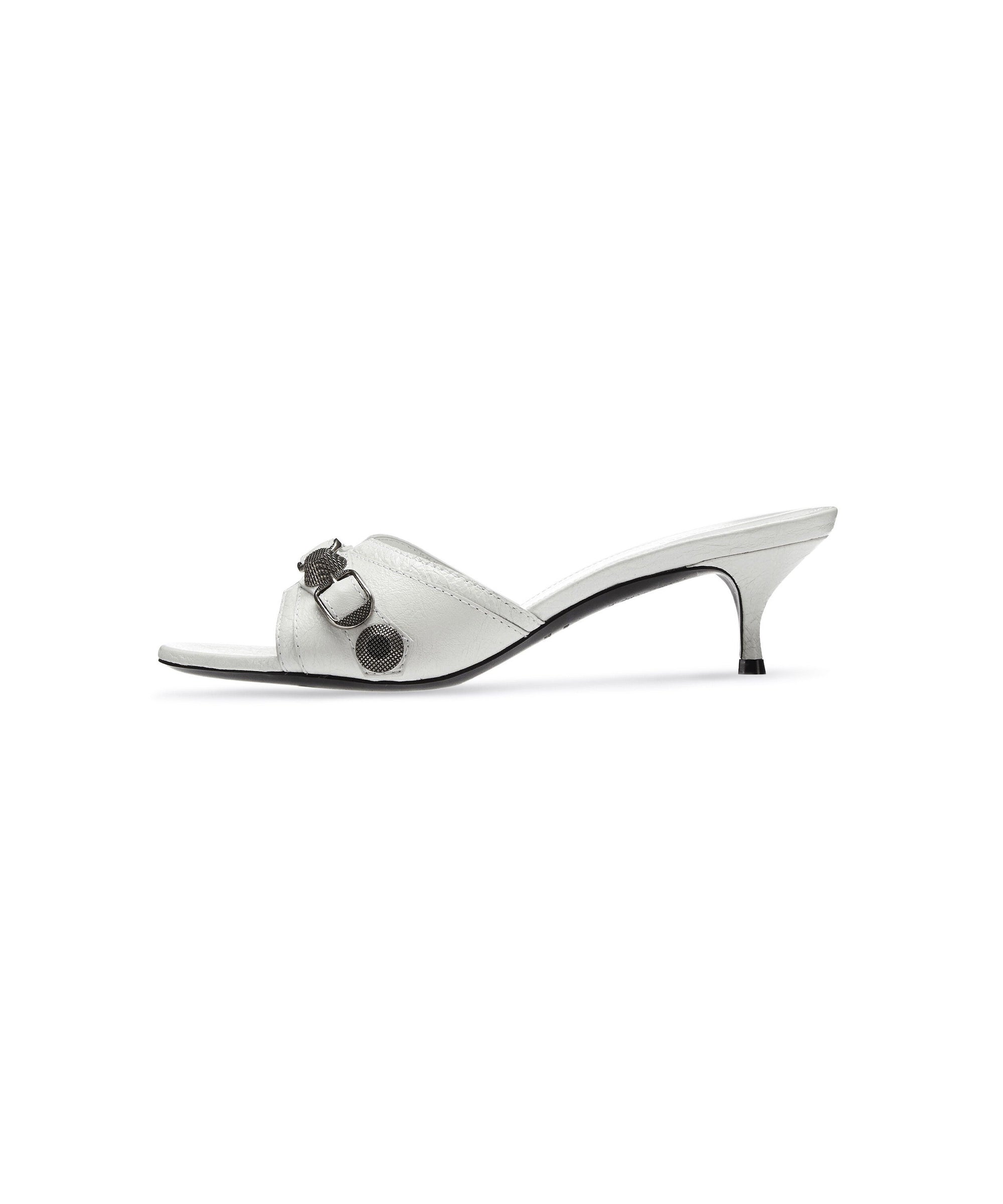 Cagole 50 Sandals - Opt White & Aged Nikel