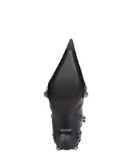 Cagole 90 Booties - Black & Silver