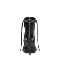 Cagole 90 Booties - Black & Silver