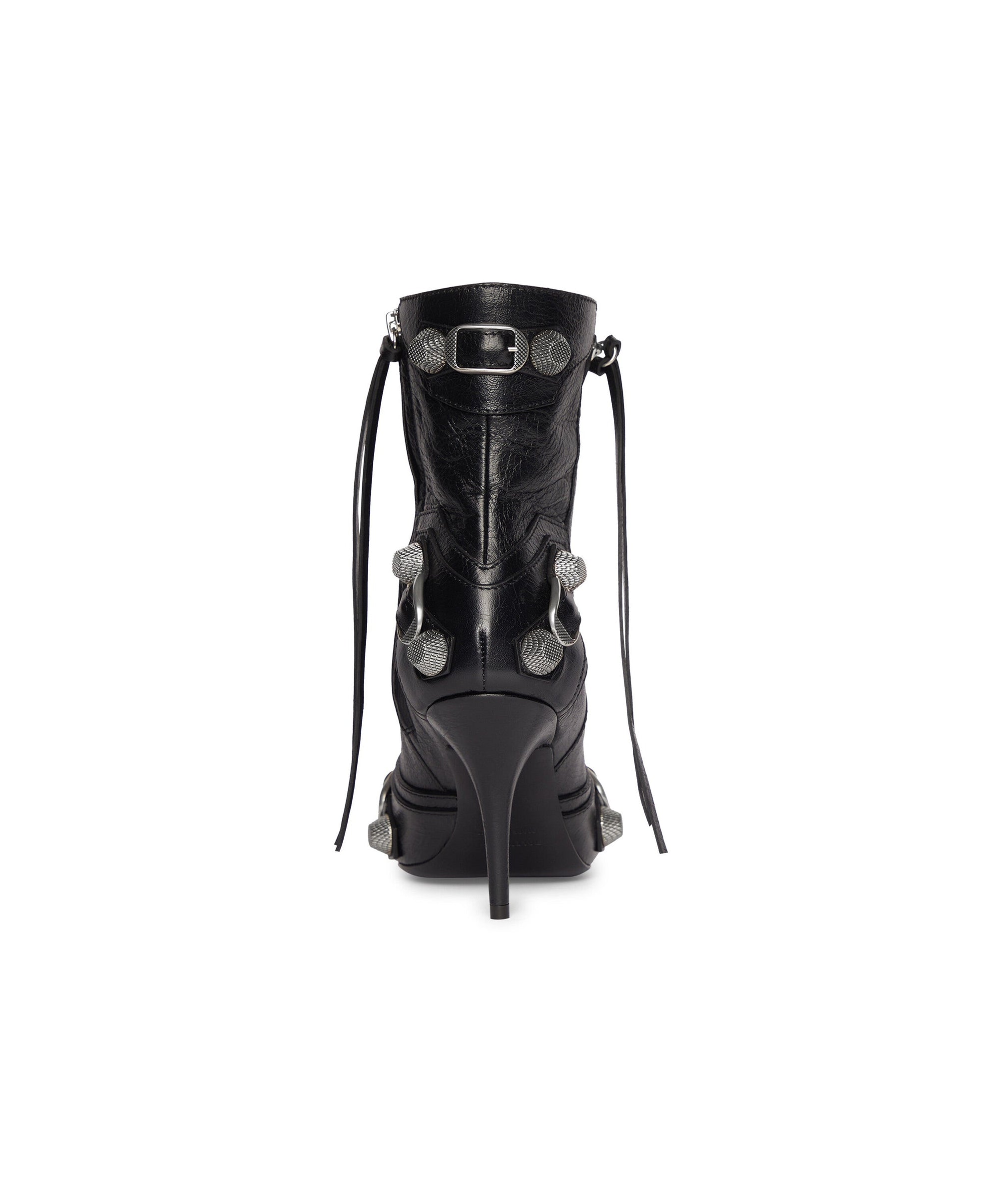 Cagole 90 Booties - Black & Silver