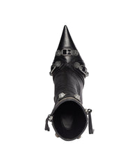 Cagole 90 Booties - Black & Silver