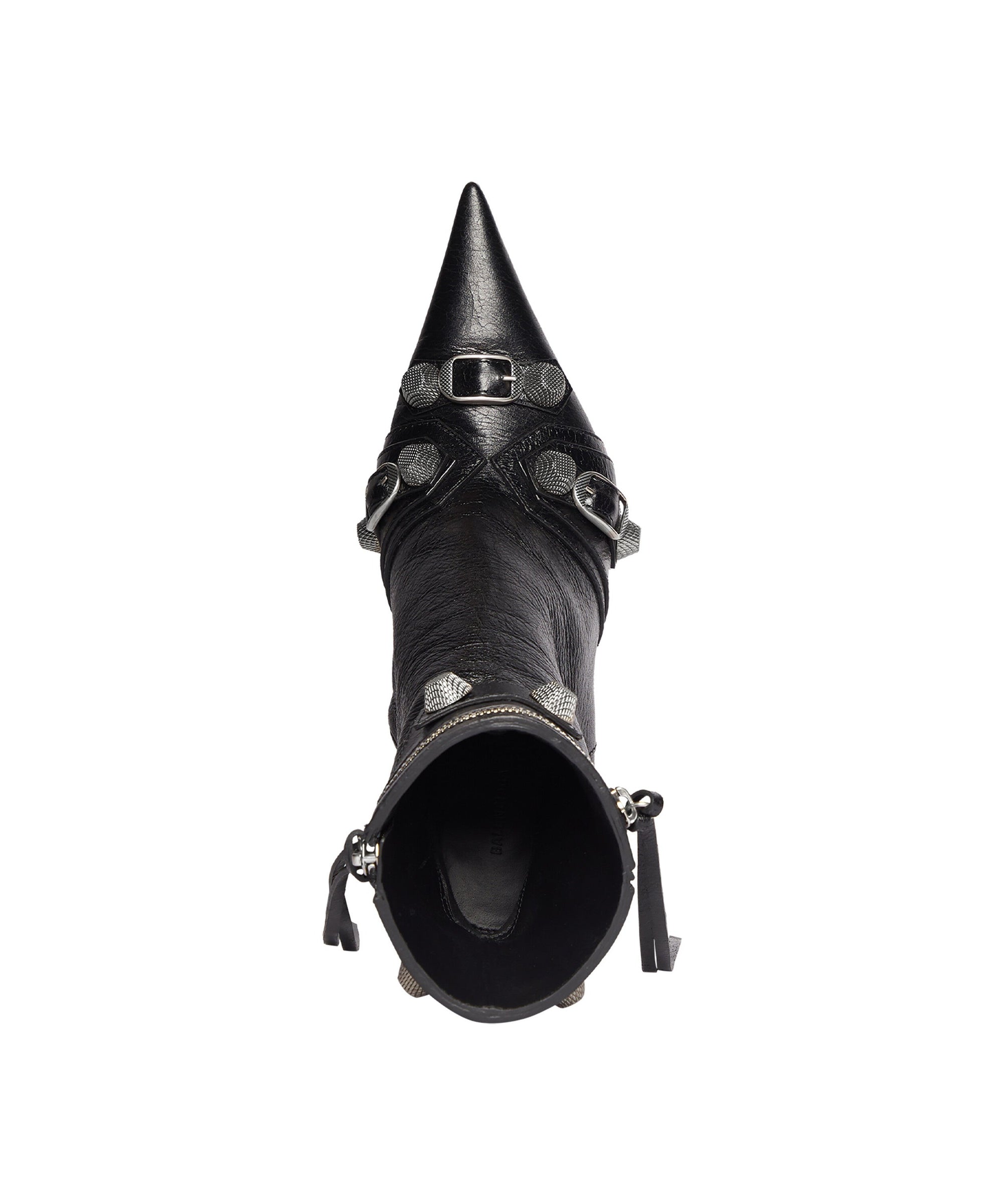 Cagole 90 Booties - Black & Silver