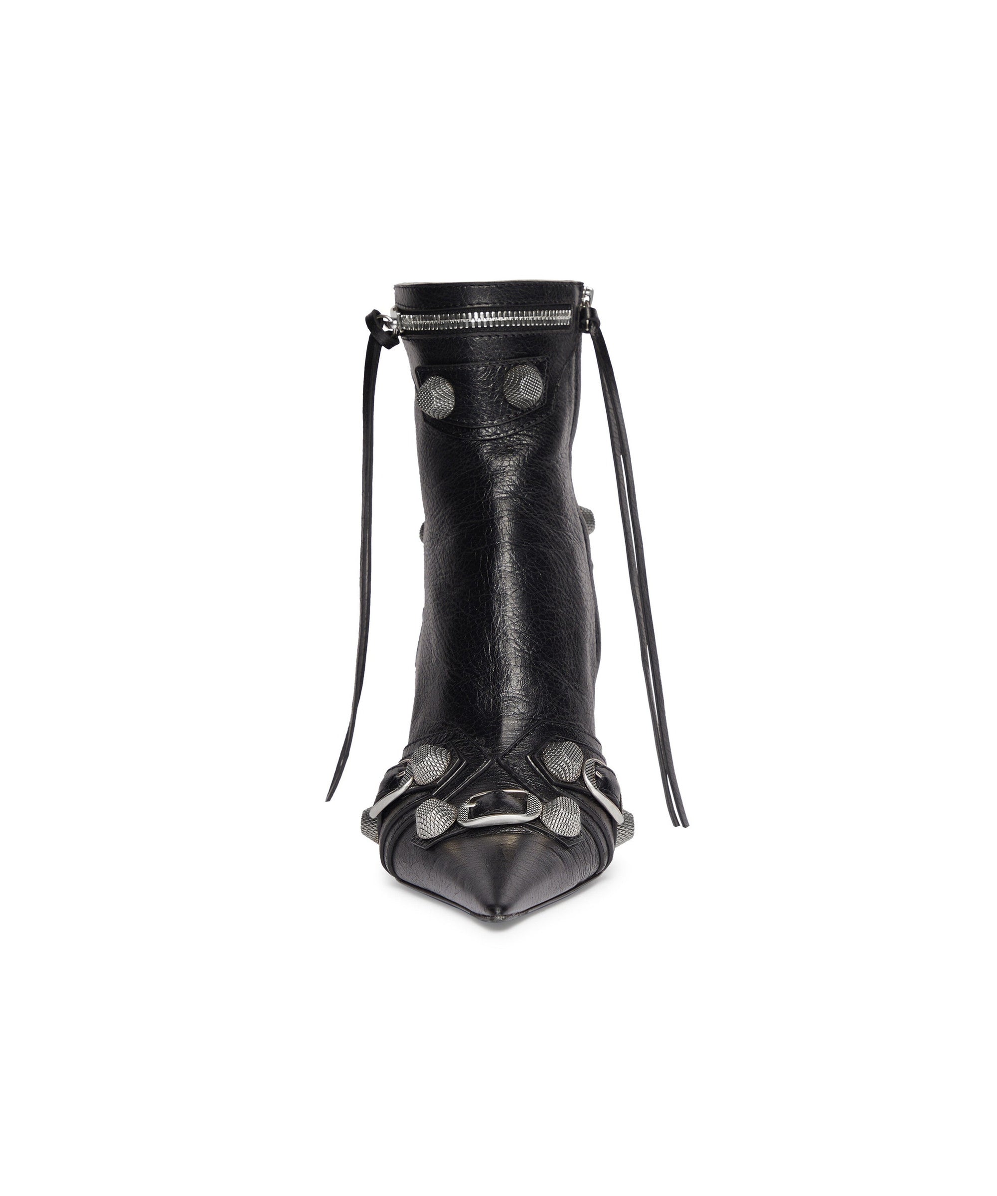 Cagole 90 Booties - Black & Silver