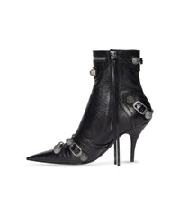 Cagole 90 Booties - Black & Silver