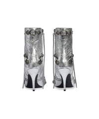 Cagole 90 Booties Metallized - Silver