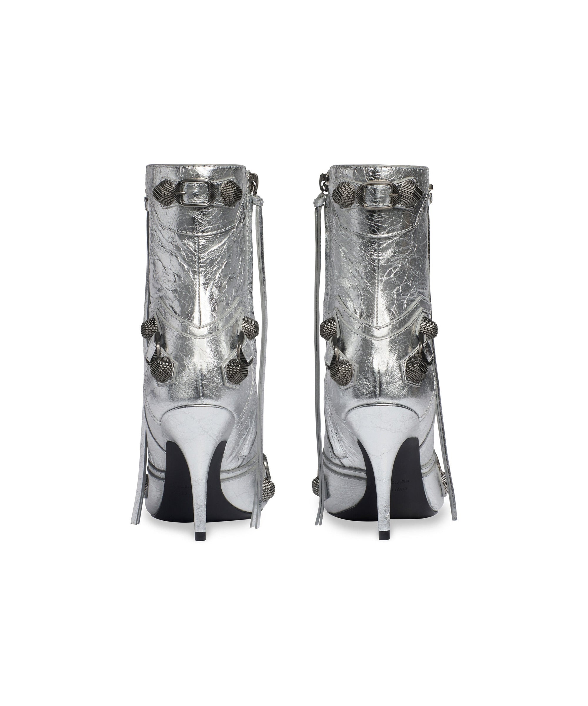 Cagole 90 Booties Metallized - Silver