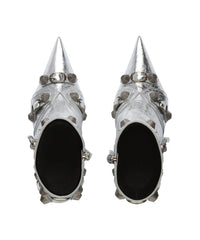 Cagole 90 Booties Metallized - Silver