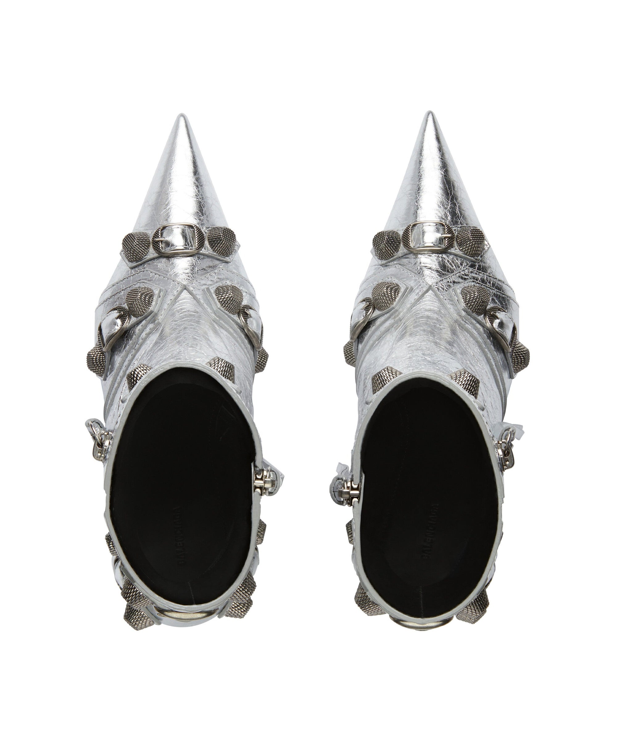 Cagole 90 Booties Metallized - Silver