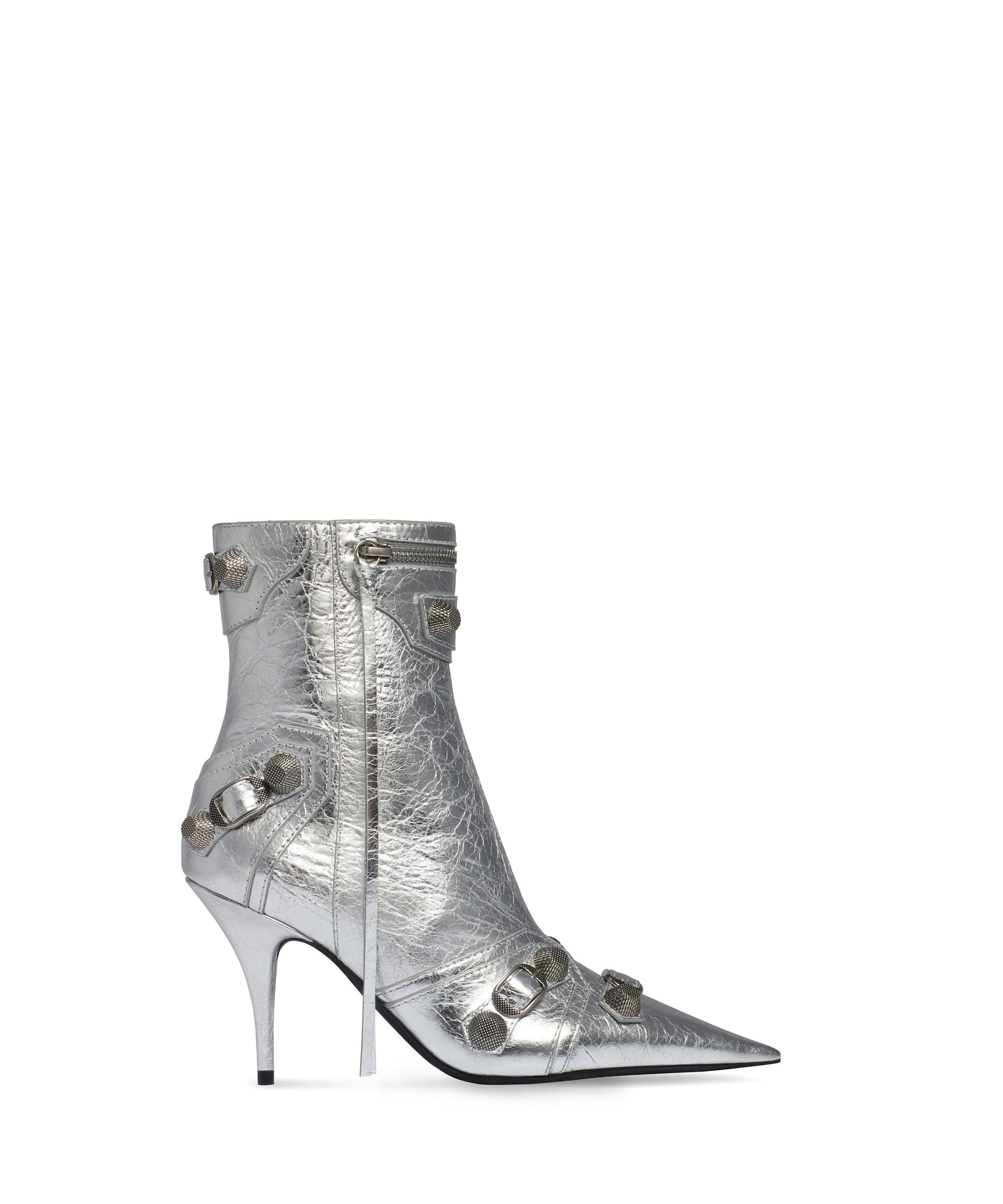 Cagole 90 Booties Metallized - Silver