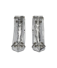 Cagole 90 Booties Metallized - Silver