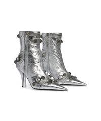 Cagole 90 Booties Metallized - Silver