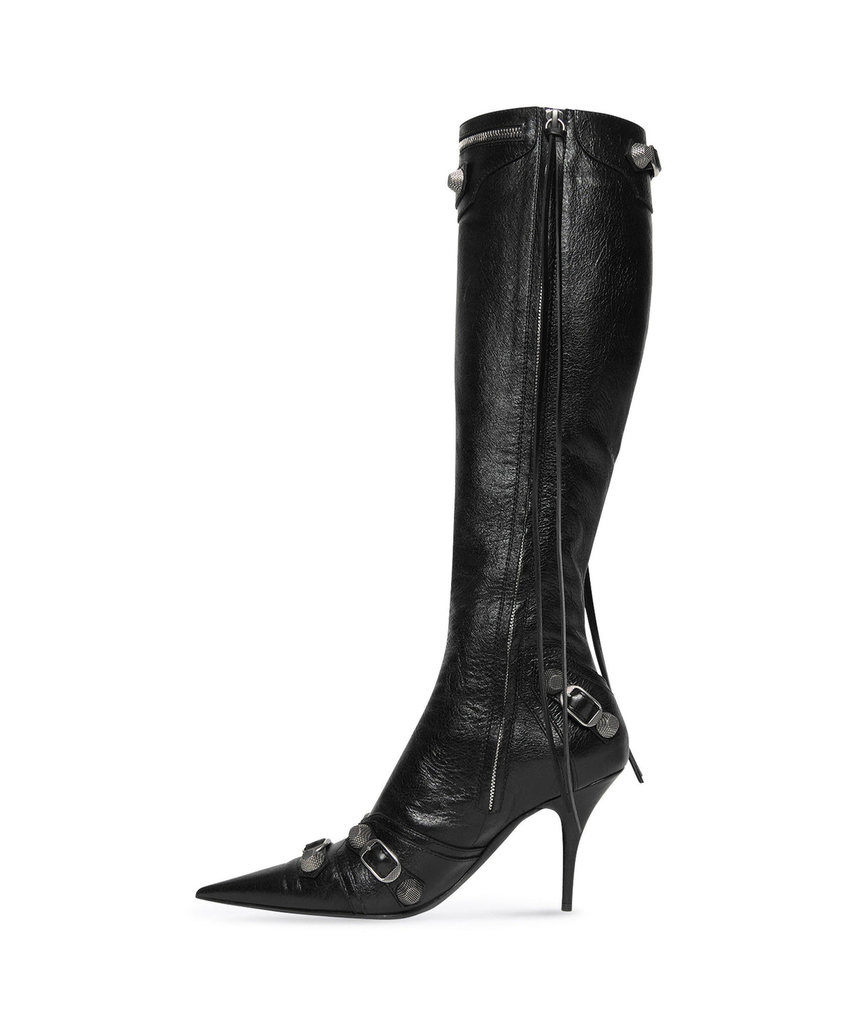 Cagole 90 Boots - Black & Silver