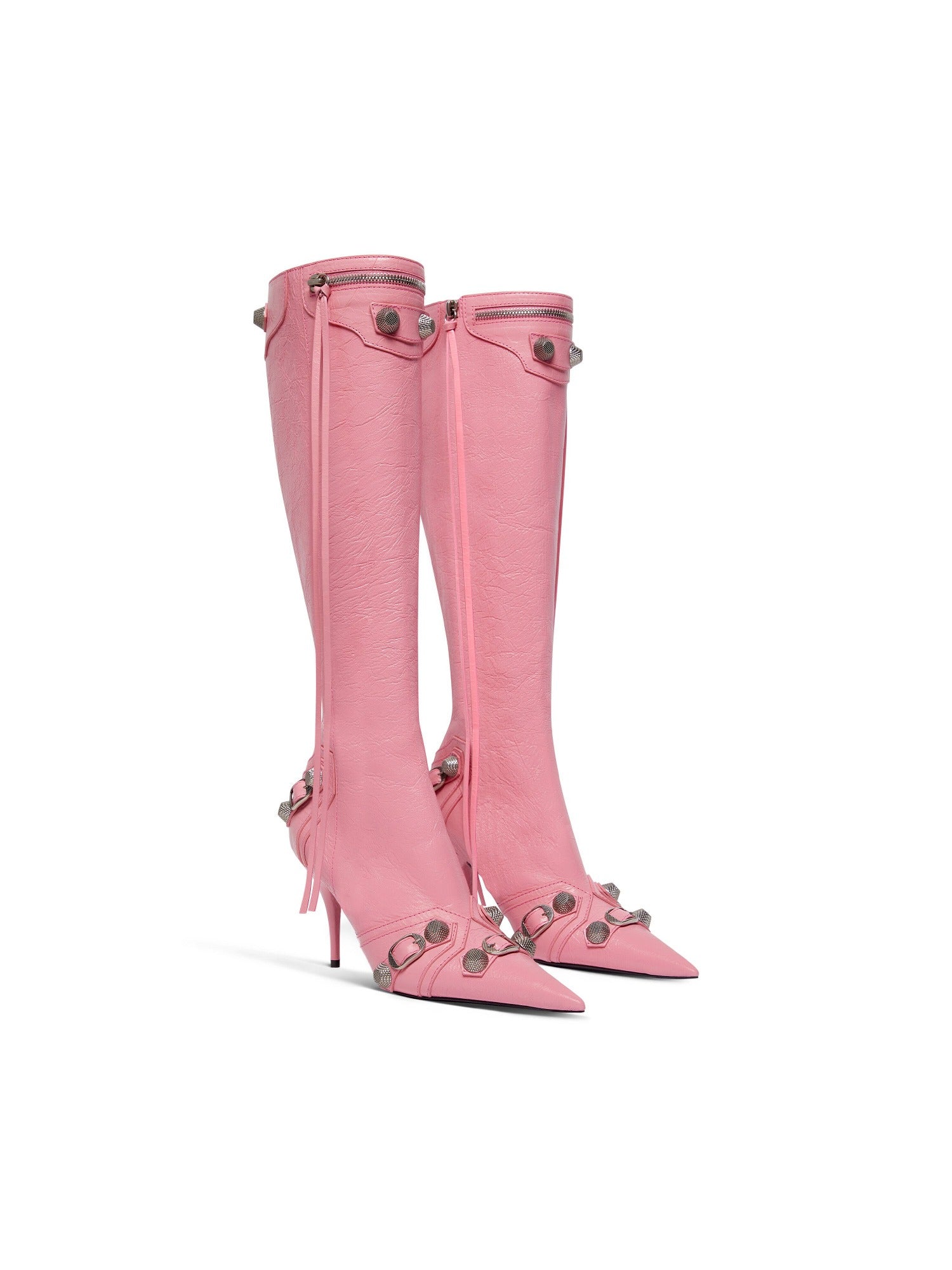 Cagole sweet pink & age nikel 90mm Boots - Sweet Pink & Age Nikel