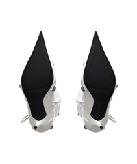 Cagole 90 Boots - Optic White & Silver