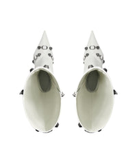 Cagole 90 Boots - Optic White & Silver