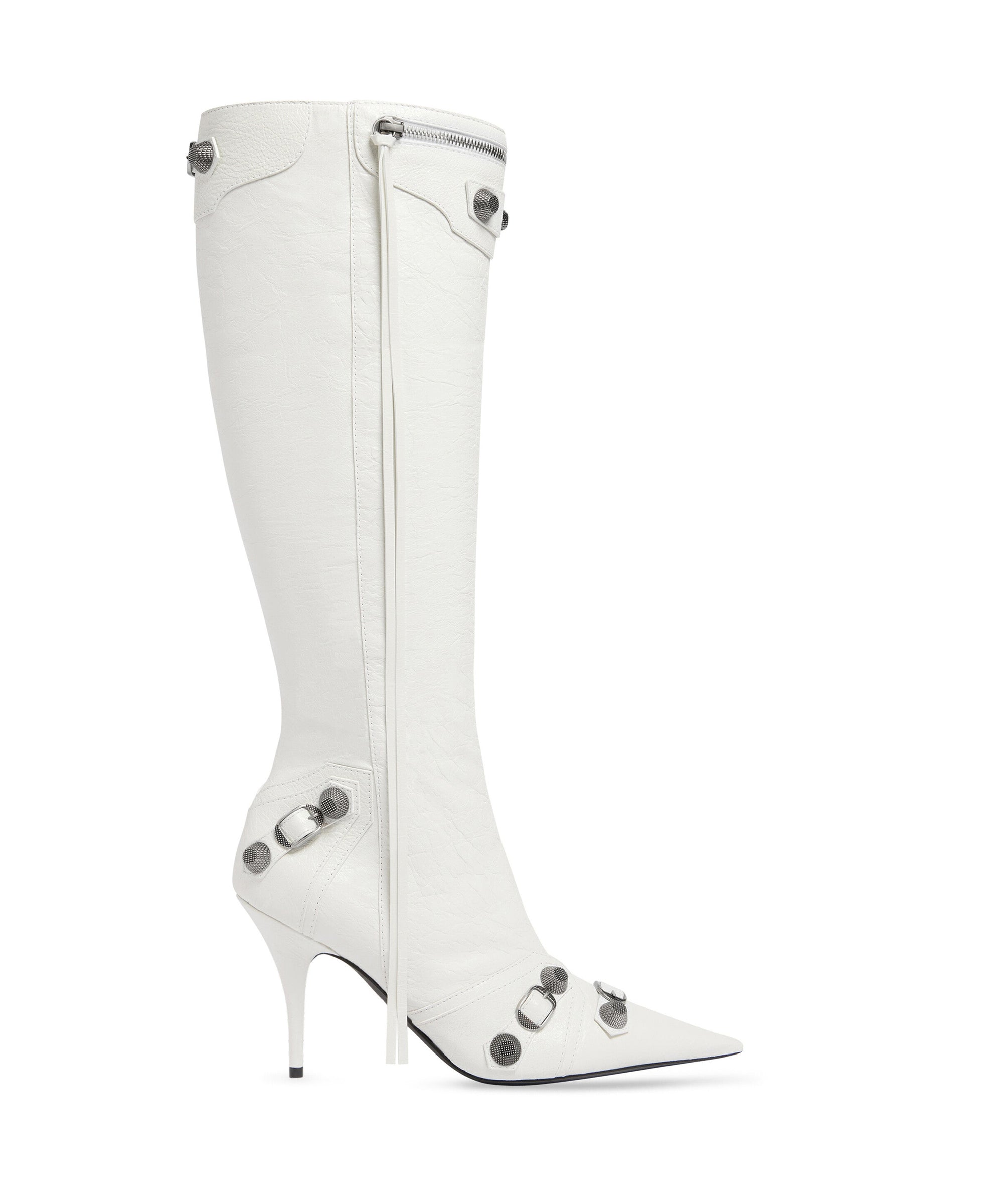 Cagole 90 Boots - Optic White & Silver